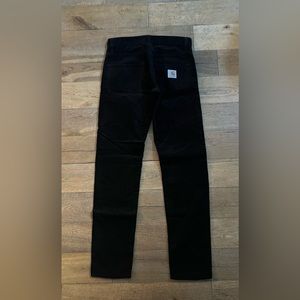 Black Corduroy Carhartt WIP Pants 28 Newell NWOT